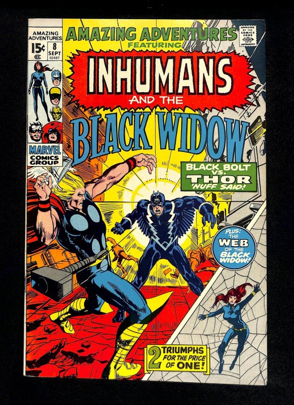 Amazing Adventures #8 Black Widow Inhumans Thor!