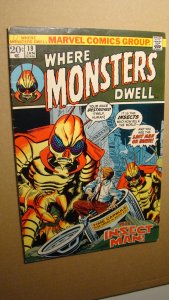 WHERE MONSTERS DWELL 19 *SOLID COPY* INSECT MAN BUG MONSTERS MARVEL HORROR 