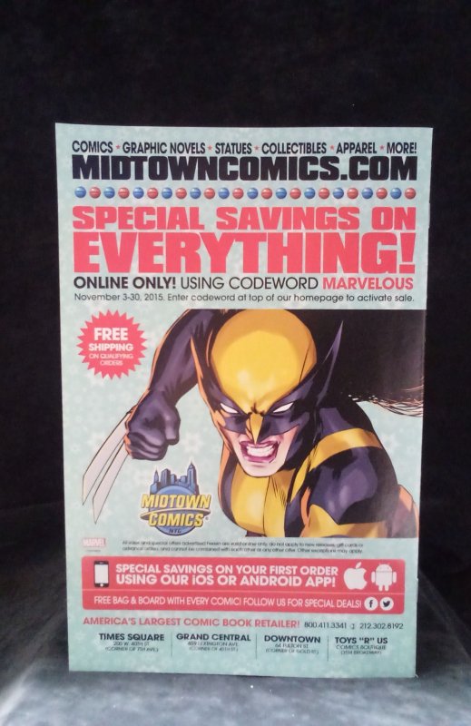 Deadpool #1 Marvel Collectors Corp Cover (2016)