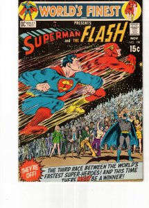 World's Finest Comics #198 1970 NM- High-Grade 3rd Superman/Flash race U...