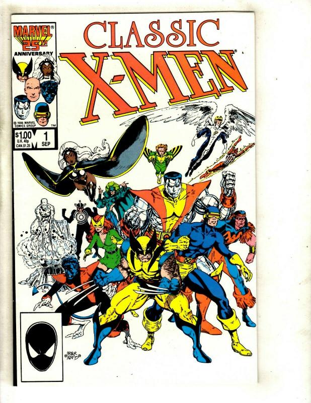 Lot of 14 Classic X-Men Comic Books #1 2 3 4 5 6 7 8 9 10 11 12 13 14 JF4