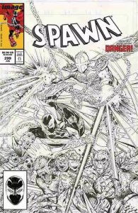 SPAWN (1992 IMAGE) #299 VARIANT CVR C B&W MCFARLANE