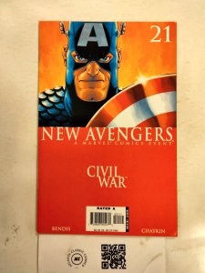 The New Avengers #21 VF-NM Marvel Comic Book Civil War 23 TJ81