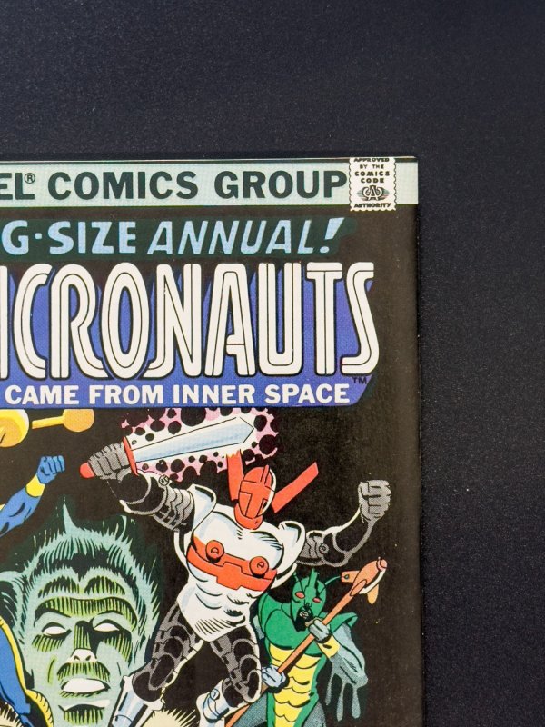 Micronauts Annual #1 (1979) NM (Direct) Steve Ditko 1st App of Hornetdroid