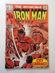 Iron Man #13 (1969) FR/GD Cond 3 in spine split, cover detached bottom staple