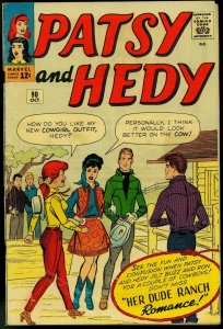 PATSY AND HEDY #90 PAPER DOLLS FASHIONS 1963 MARVEL G/VG