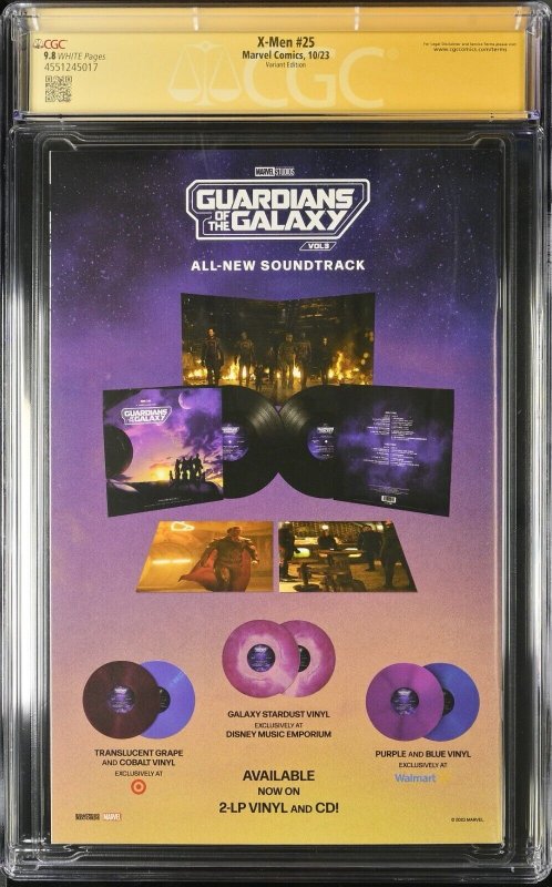 X-men (2023) # 25 (CGC 9.8 SS) Signed Mark Brooks * Variant * Marvel Comics