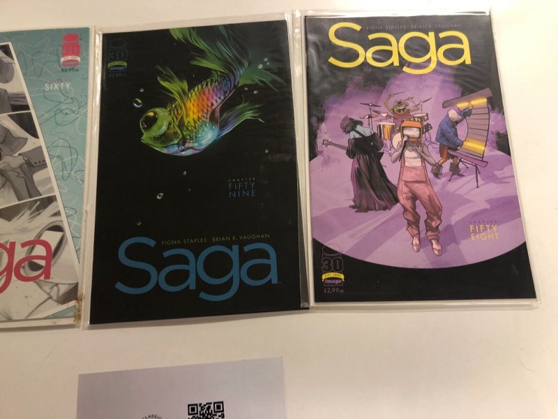 3 Saga Image Comics # 58 59 60    57 KE4