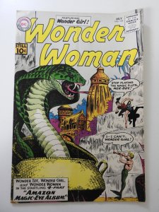Wonder Woman #123 (1961) VG Condition centerfold detached bottom staple