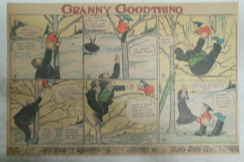 Granny Goodthing Sunday Page by Follett  from ?/1910 Half Full Page Size!