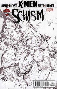 X-MEN: SCHISM (2011) #1 OF 5 VF+ - VF/NM 3RD PRINTING SKETCH COVER