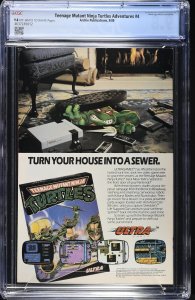 Teenage Mutant Ninja Turtles Adventures #4 (9/89) Graded CGC 9.8