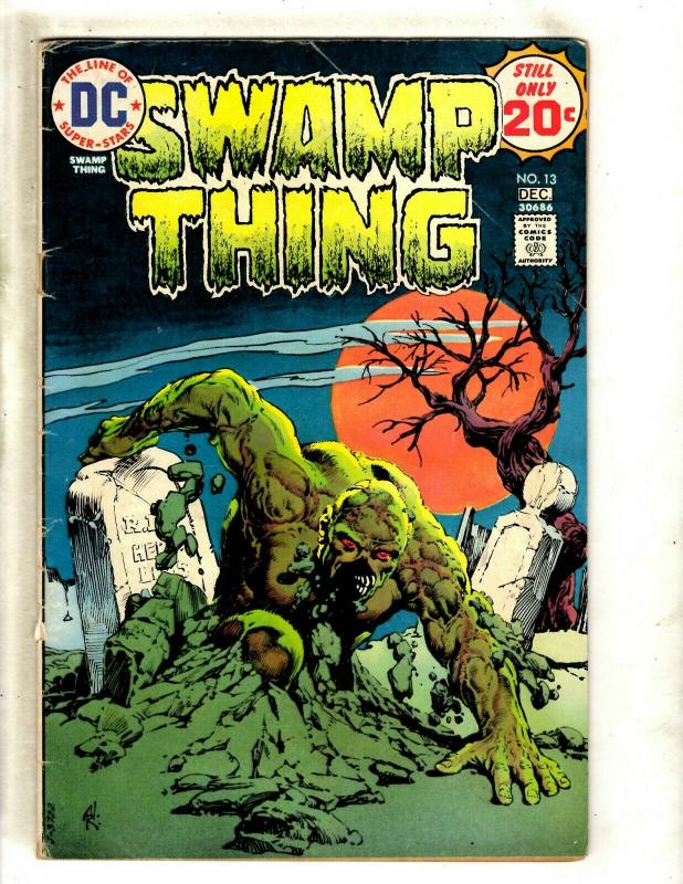 Swamp Thing # 13 VG DC Comic Book Horror Fear BERNI WRIGHTSON J371