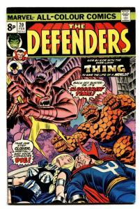 THE DEFENDERS #20-HULK-DR. Strange-Comic Book-Rare PENCE VARIANT