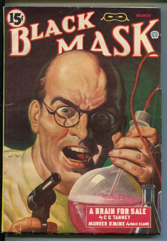 BLACK MASK 03/1944-POPULAR-MAD DOCTOR-CHAMPION-HARD BOILED PULP-B FISCHER-fn+