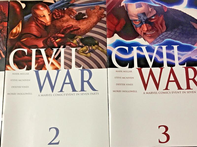 CIVIL WAR#1-7 VF/NM LOT 2006 MARVEL COMICS