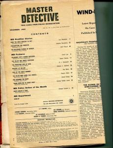 Master Detective 12/1960-TD Pub.-spicy Babe-8 hour massacre-homicide-VG