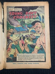 1955 Walt Disney's DAVY CROCKETT King of the Wild Frontier #1 P/G 1.5 Dell Comic