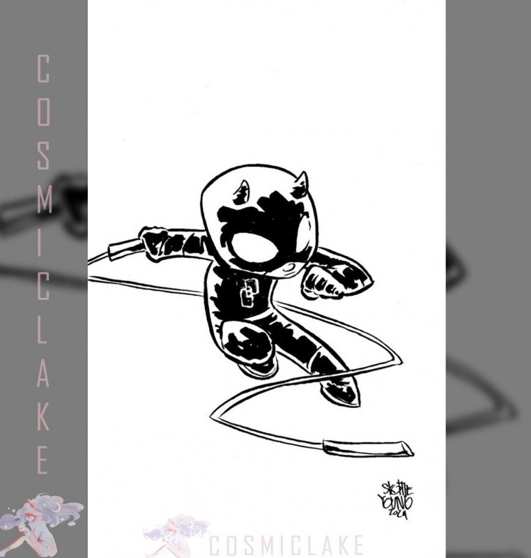 DAREDEVIL #10 1:50 SKOTTIE YOUNG BIG MARVEL SKETCH VIRGIN VARIANT PREORDER 6/26☪