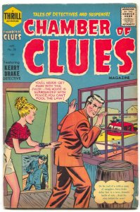 Chamber of Clues #28 1955- 1st code issue- Harvey comics VG