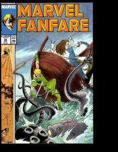 Lot of 9 Marvel Comic Books Saga # 20 15 Fanfare # 36 35 1 X-Men # 28 27 26 DS3