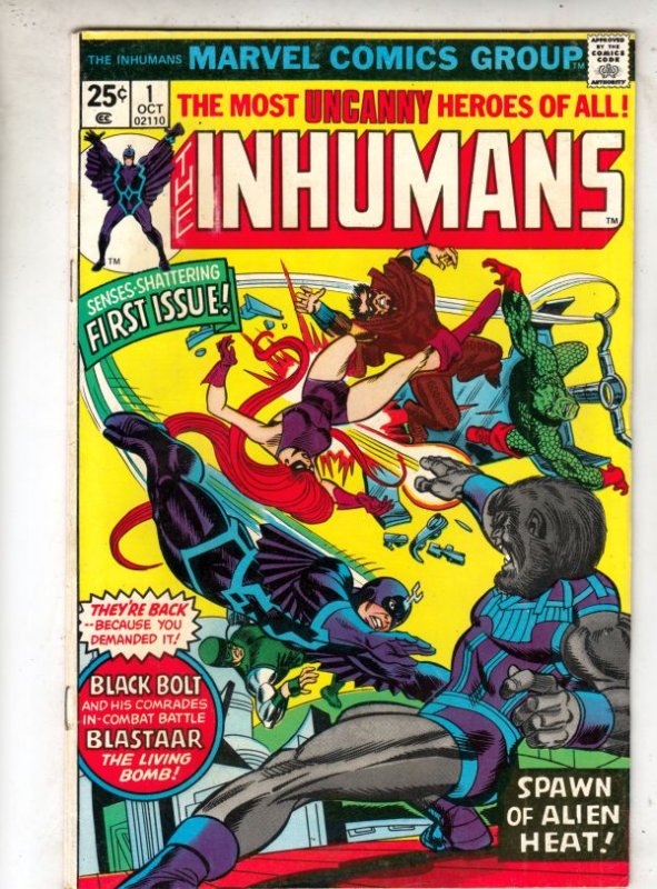 Inhumans, The #1 (Oct-75) FN/VF High-Grade Black Bolt, Gorgon, Triton, Karnak...