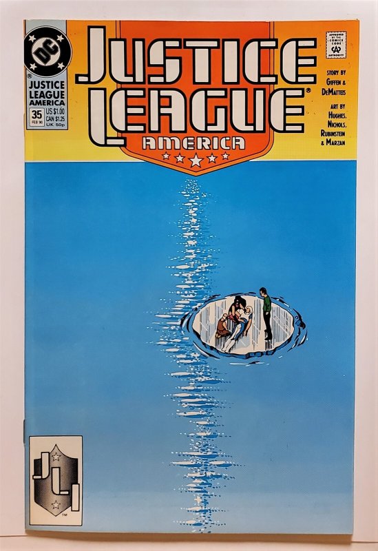Justice League America #35 (Feb 1990, DC) 7.5 VF-