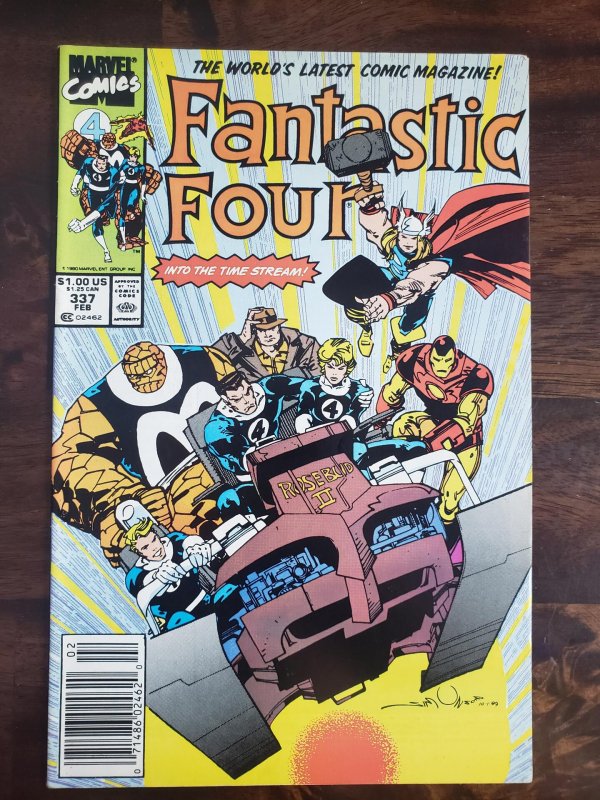 Fantastic Four 337 Mark Jeweler's Insert Newsstand Edition