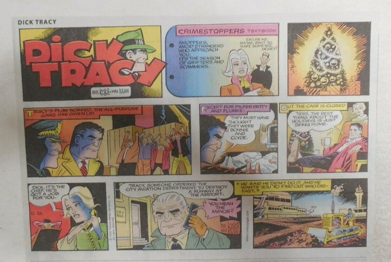 (51) Dick Tracy 2004 Sunday Pages by Locher & Killian Near Complete Year !