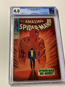 Amazing Spider-man 50 cgc 4.0 Cr/ow Pages Marvel 1967 1st Kingpin.