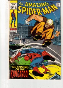 The Amazing Spider-Man #81 (1970) FN/VF PRICE DROP! $75 1st KANGAROO UTAH CERTIF