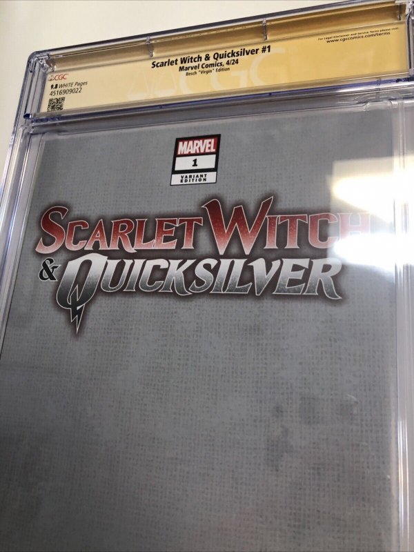 Scarlet Witch & Quicksilver (2024) # 1 (CGC 9.8 SS) Signed Rose Besch * Marvel