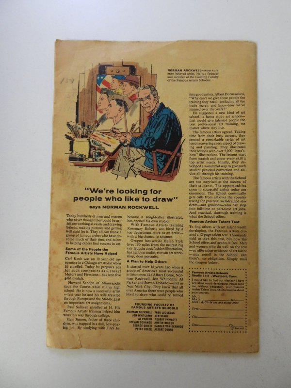 The Rawhide Kid #55 (1966) VG- condition writing back cover