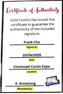 Catwoman #78 Frank Cho Variant Signed by Frank Cho w/ COA