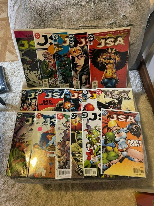 Lot of 16 Books JSA DC Comics 29 32 33 35 36 37 39 40 41 42 43 44 45 46 54 55