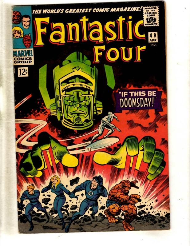 Fantastic Four #49 VF Marvel Comic Book Thing Doom Human Torch Silver Surfer FM3