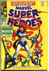 MARVEL SUPER-HEROES #14 15, VG+, 1967, InHumans, Medusa, Spider-man, Black Bolt