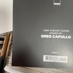 BATMAN SPAWN #1 ~ Greg Cupullo SIGNED ~ 1:666 VARIANT COVER ~ Read To Ship 