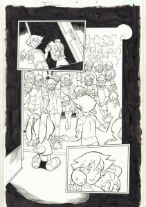 Sonic X #14 p.3 - Cream and Chris Thorndyke Cornered - art by David Hutchison