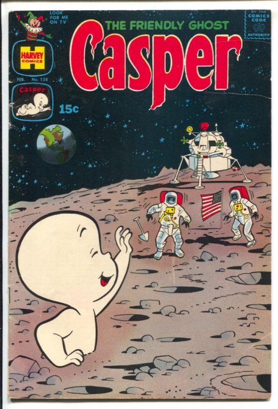 Casper The Friendly Ghost #138 1970-Harvey American Flag-Wendy-Spooky-FN-