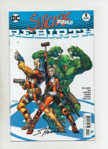 Suicide Squad #1 - Rebirth! Signed By Scott Hanna - (Grade 9.2+) 2016