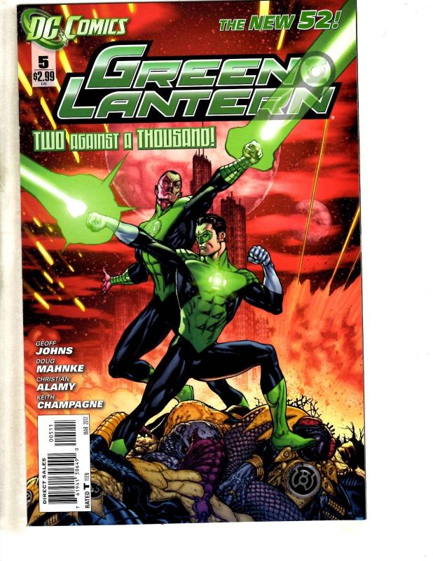 Lot Of 9 Green Lantern New 52 DC Comic Books # 2 3 4 5 6 7 9 10 11 Batman MK7