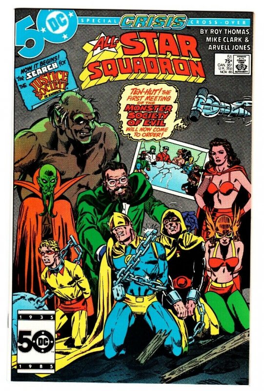 All-Star Squadron #51 1985-Mr. Mind Monster Society of Evil-comic book