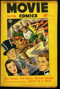 MOVIE COMICS #2-WILLIAM BENDIX-MATT BAKER ART-1947-F H VG