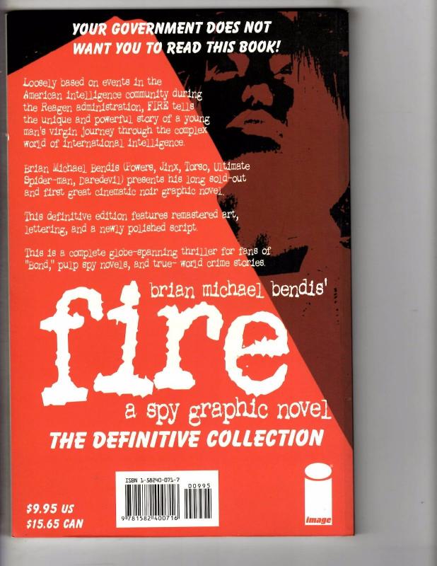 Fire A Spy Graphic Novel Brian Michael Bendis Image Comics TPB Thriller AK1