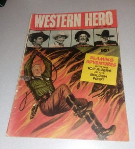 Western Hero #76 fawcett comics (#1) 1948 golden age western hopalong cassidy