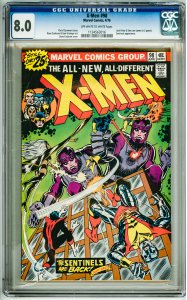 The X-Men #98 (1976) CGC 8.0! slab broken top right