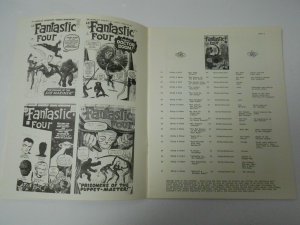 1973 MARVEL COLLECTOR'S HANDBOOK #1 VF- Kirby Fantastic Four Checklist RARE