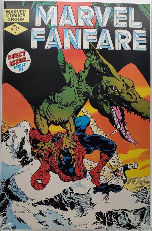 Marvel Fanfare #1 (1982) NM, with publicity poster (G) white pages 