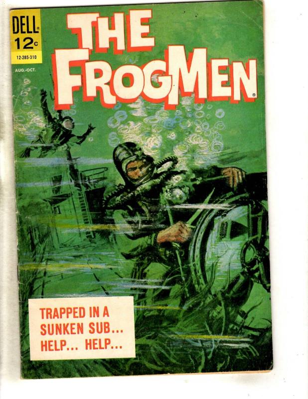 The Frogmen # 6 FN 1963 Dell Silver Age Comic Book War Army Navy Marines JL16